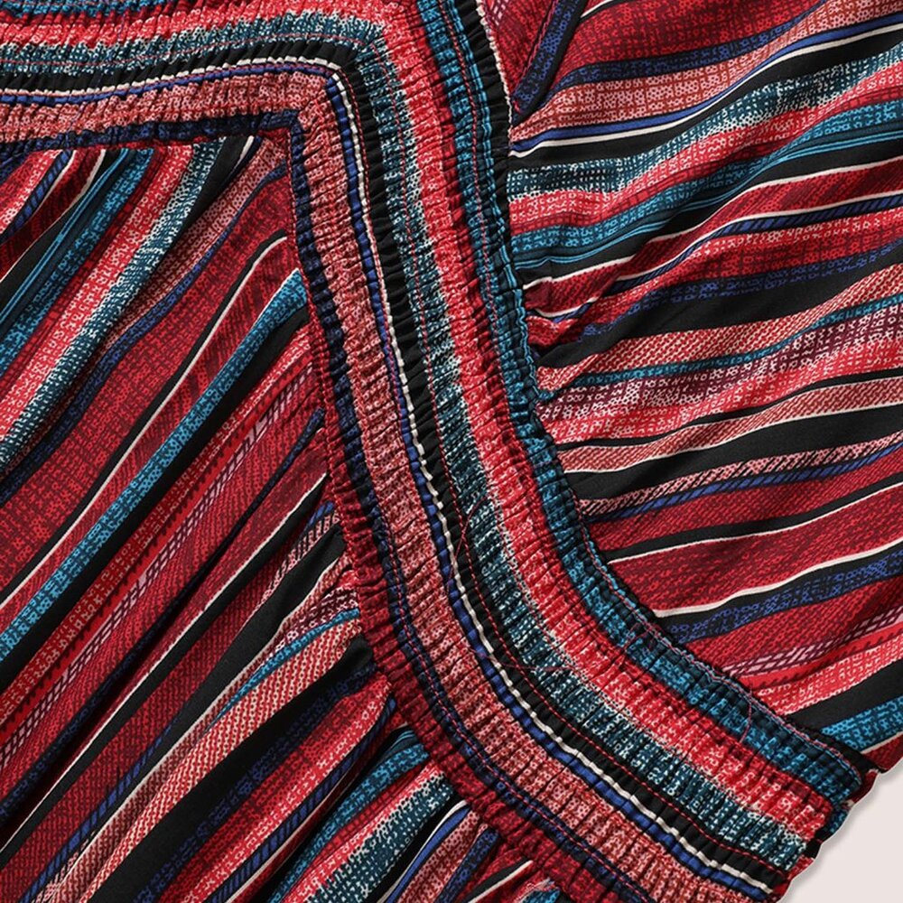 NEW-Striped dress with splits and pockets - Picture 7 of 8